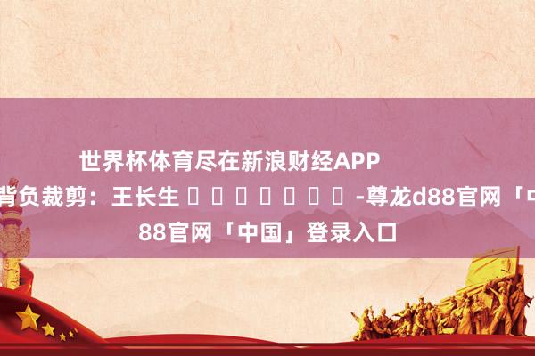 世界杯体育尽在新浪财经APP 背负裁剪:王长生 -尊龙d88官网「中国」登录入口