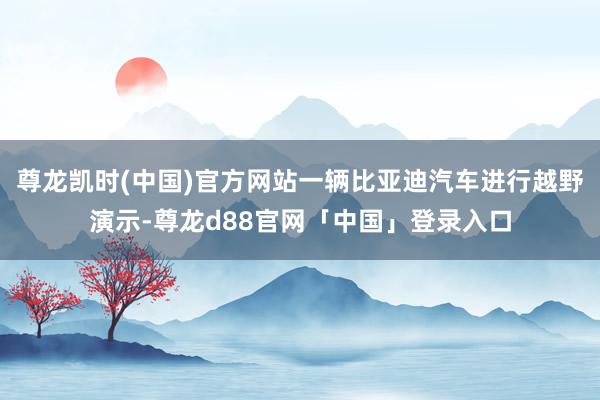 尊龙凯时(中国)官方网站一辆比亚迪汽车进行越野演示-尊龙d88官网「中国」登录入口